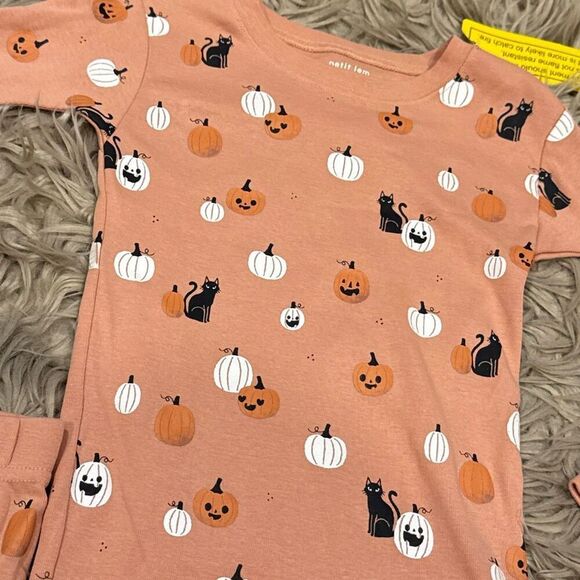 NWT Petit Lem Spooky Season glow in the dark PJ Set size 6X - Picture 6 of 8